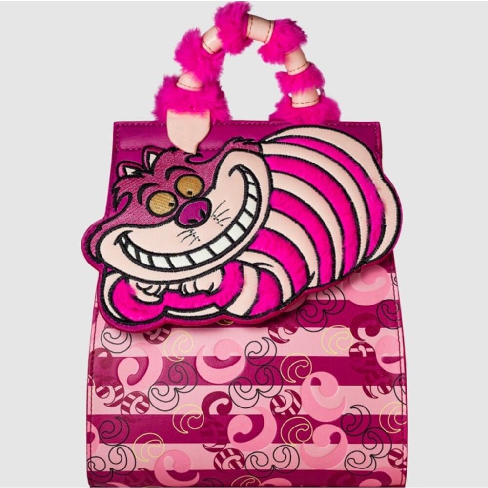 Danielle Nicole Disney Alice in Wonderland Cheshire Monogram Mini Backpack | NWT